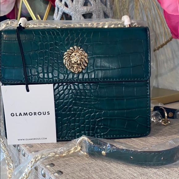 Glamorous Handbags - Glamorous dark green faux leather bag NWT